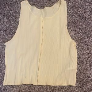 yellow tank top from american eagle